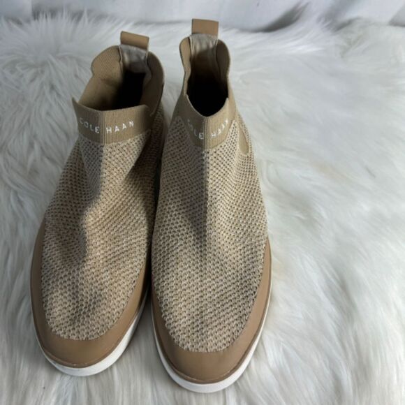 Cole Haan Nantucket Knit Ankle Chelsea Booties Sz 7.5 - Picture 3 of 7